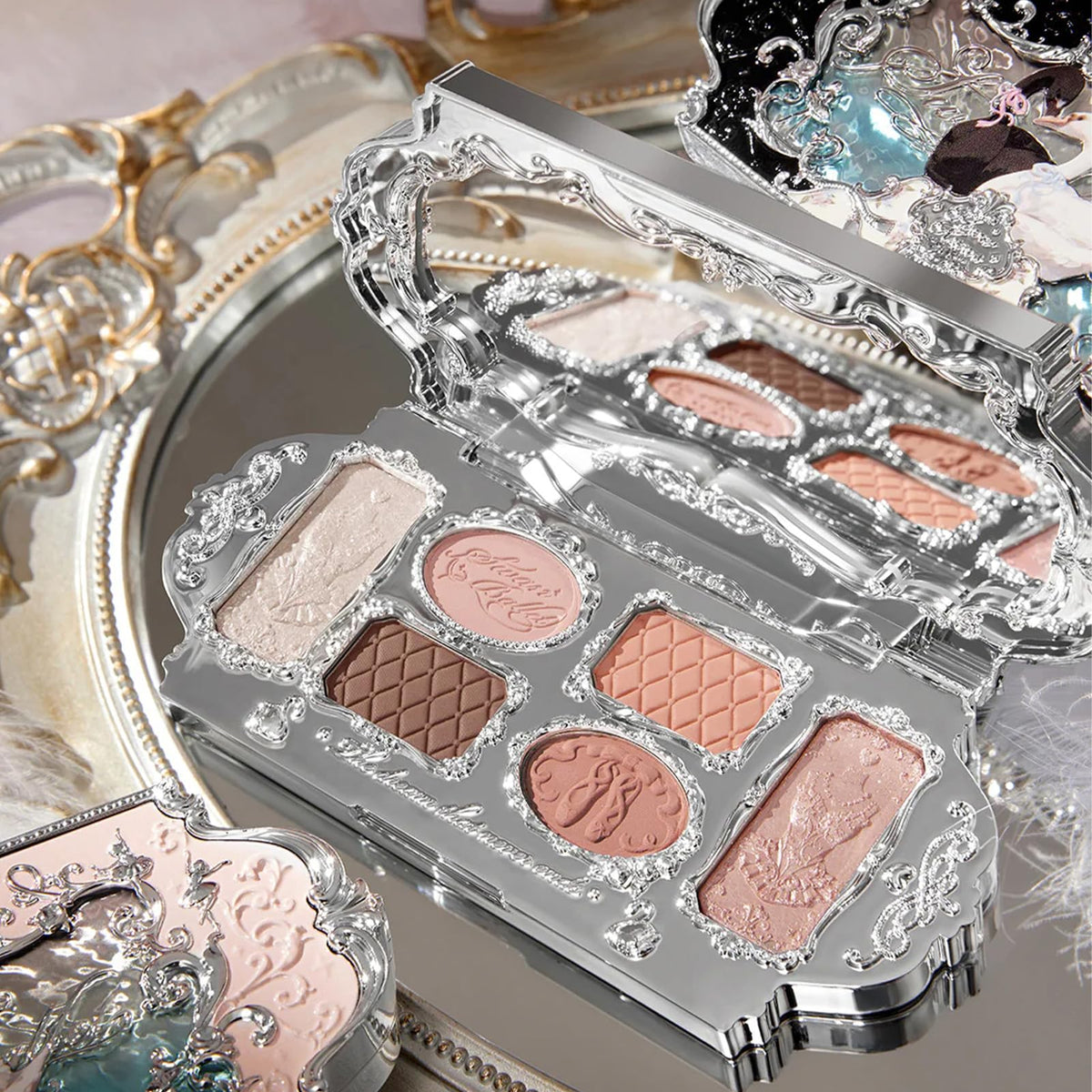 Flower Knows packaging with silver engraving highlighting decorative gift appeal