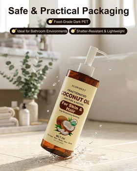 FLOWHYET placed on a bathroom shelf in a lifestyle setting signaling daily routine use