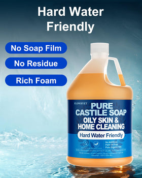 FLOWHYET rich foam in hand illustrating gentle effective cleansing