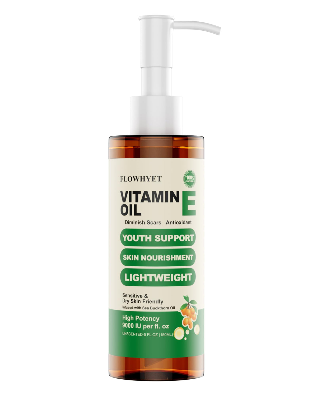 FLOWHYET front bottle 150ml showing clean design and volume benefit