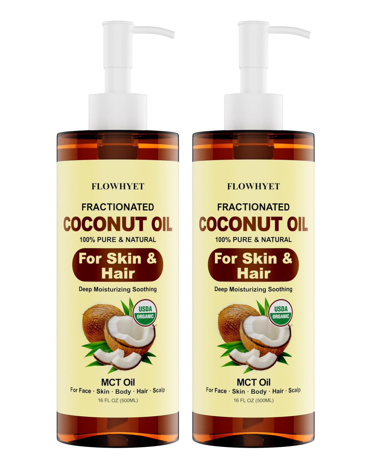 FLOWHYET front packaging showing two 16oz bottles and clean design for easy handling