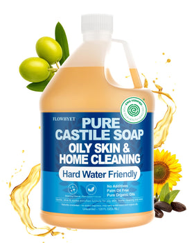FLOWHYET gallon front label showing EWG verified badge and benefits