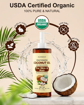 FLOWHYET oil pouring texture closeup demonstrating lightweight, fast-absorbing consistency