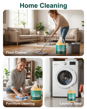 FLOWHYET cleaning bathroom counter emphasizing streak-free, hard-water performance