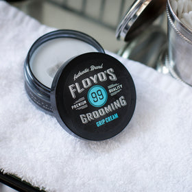 Floyd's 99 cream on hand being scooped for quick application and control