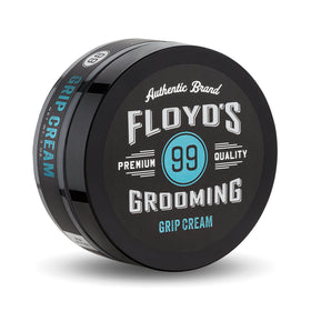 Floyd's 99 jar front view showing product packaging and strong hold benefit