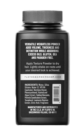 Floyd's 99 used during styling routine for natural hold and texture
