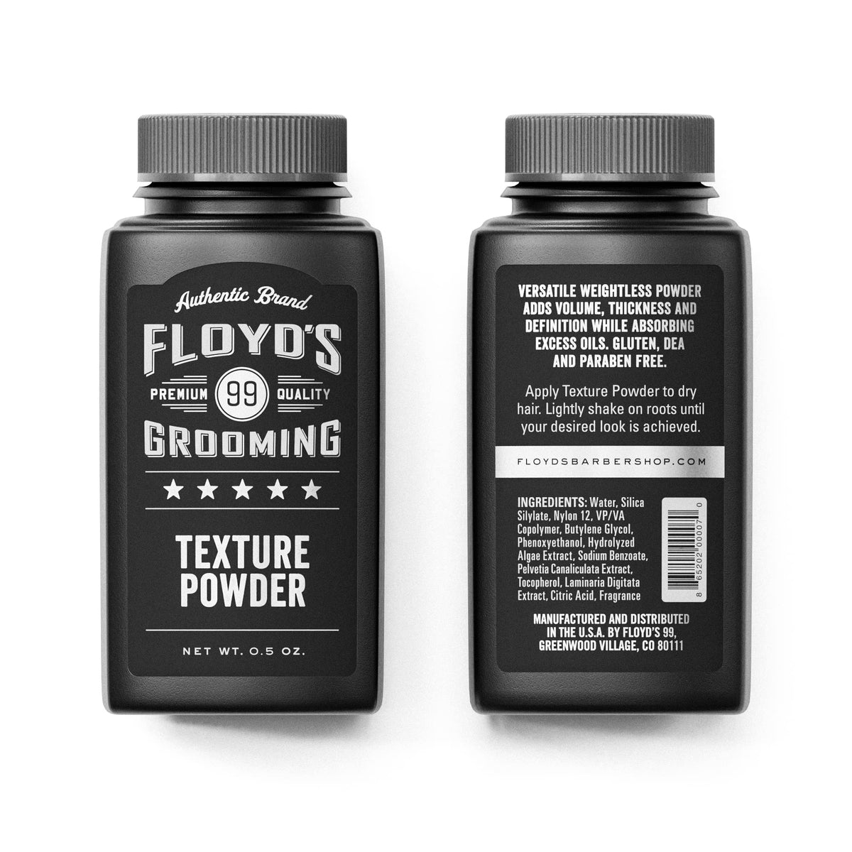 Floyd's 99 packaging label highlighting colorsafe gentle formula
