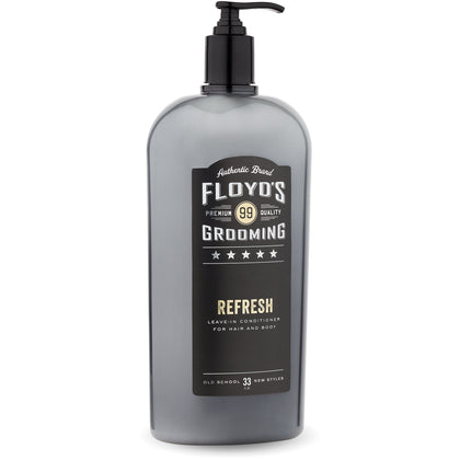 Floyd's 99 front label showing 33 oz bottle and product benefits