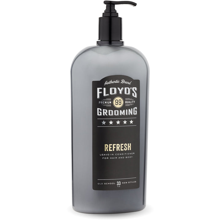 Floyd's 99 front label showing 33 oz bottle and product benefits