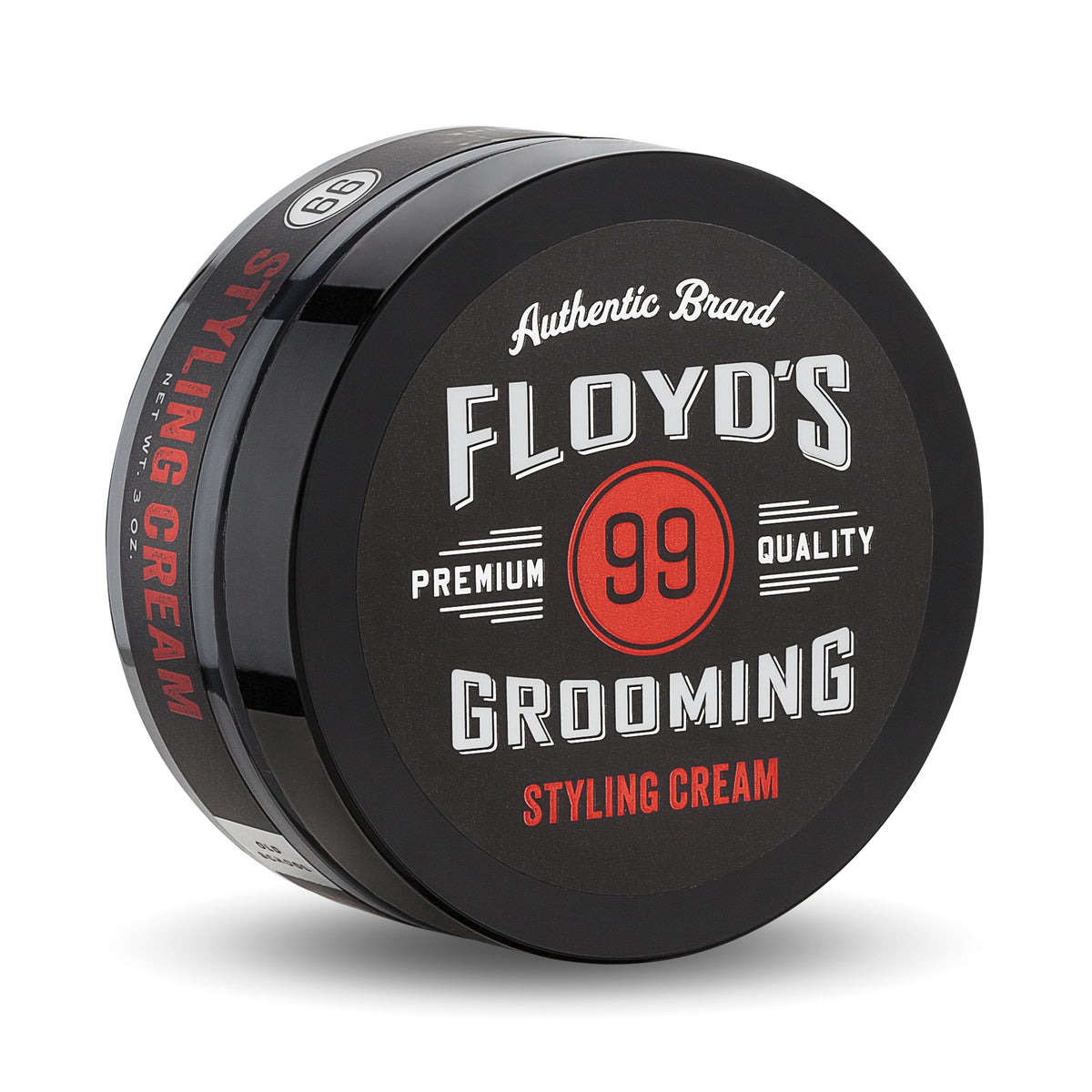 Floyd's 99 front packaging showing product and clear benefit of lightweight hold