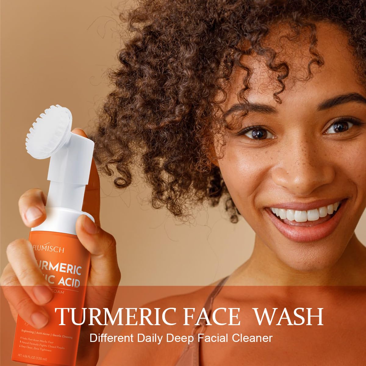 FluMisch bottle beside towel in bathroom setup for daily skincare ritual