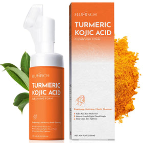 FluMisch front packaging tube showing brightening face wash for clear skin