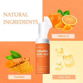 FluMisch label ingredients list highlighting kojic acid and turmeric benefits