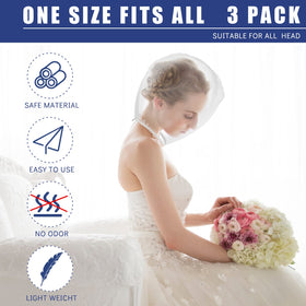 Flutesan worn by bride during prep to prevent makeup transfer