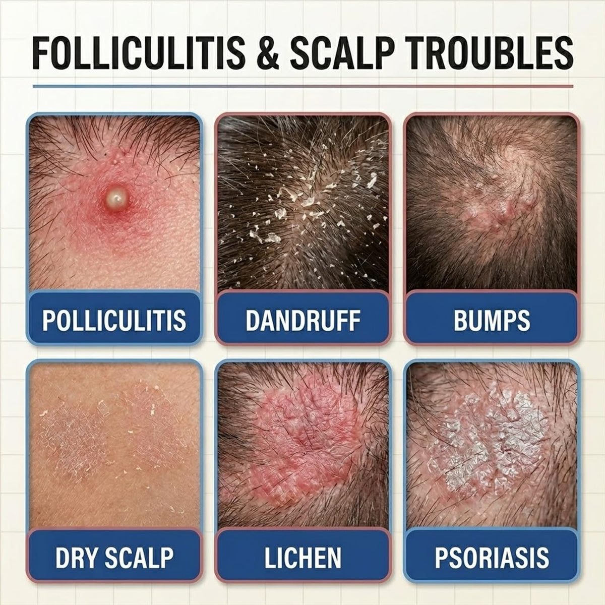 FLYLEAF applied to scalp showing targeted relief and non-greasy finish