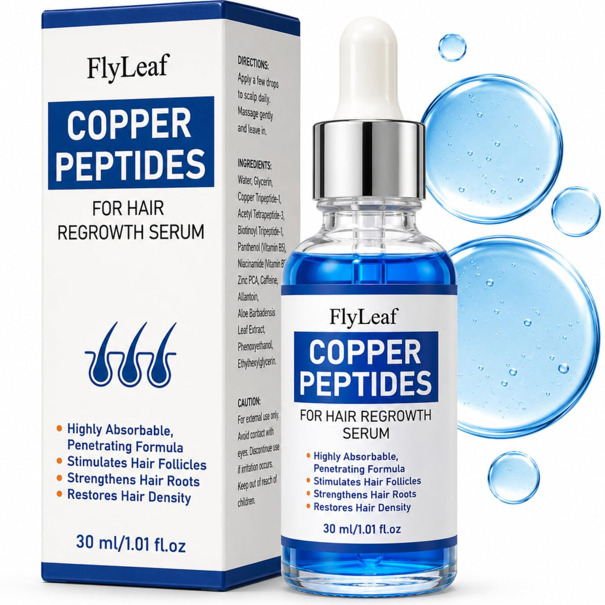 FLYLEAF front bottle view showing sleek packaging and product benefit