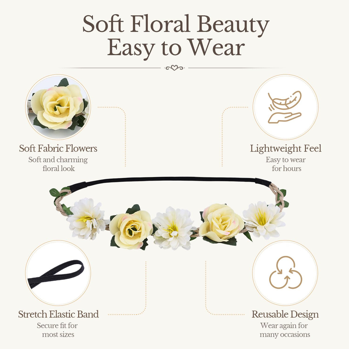 Flyouthe adjustable elastic band detail showing stretch and comfortable fit