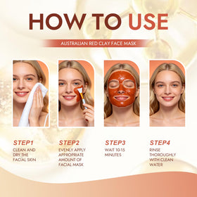 FMRFMR mask applied to cheek in hand illustrating easy 10–15 minute home use