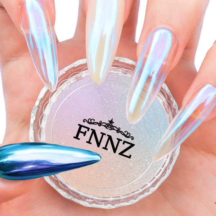 FNNZ jar front packaging showing iridescent label and product name benefits