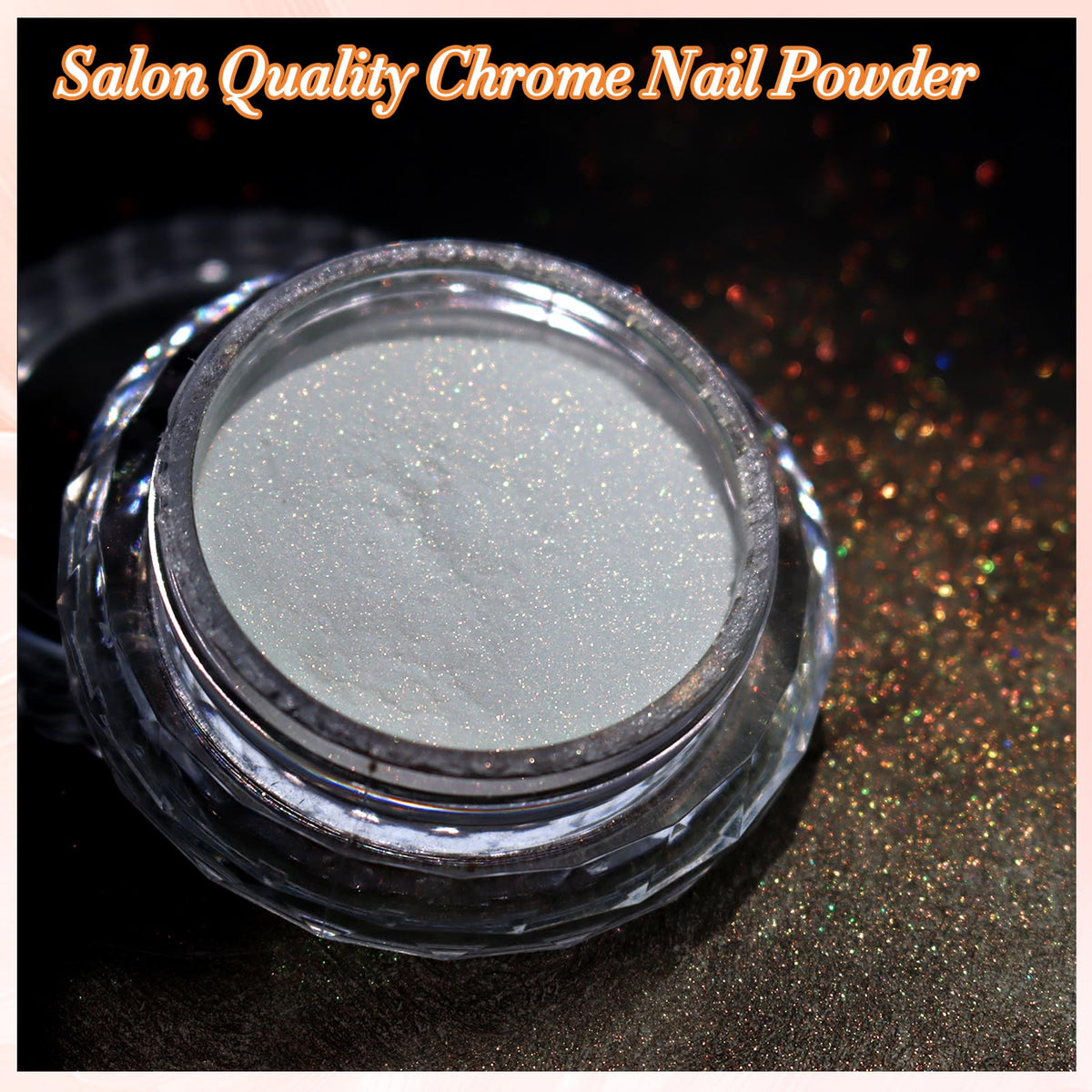 FNNZ swatch on black base showing intense aurora chrome contrast benefit