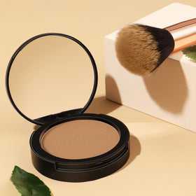 FOCALLURE before-and-after on nose showing pore-blurring benefit
