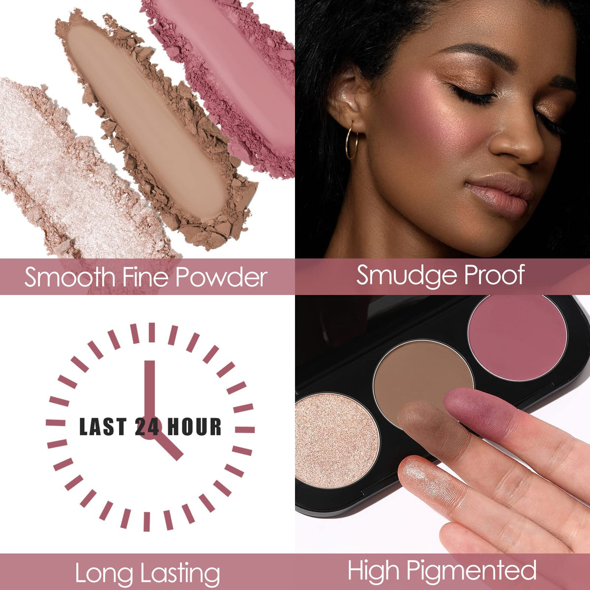 FOCALLURE bronzer close-up texture showing smooth blendability and matte finish