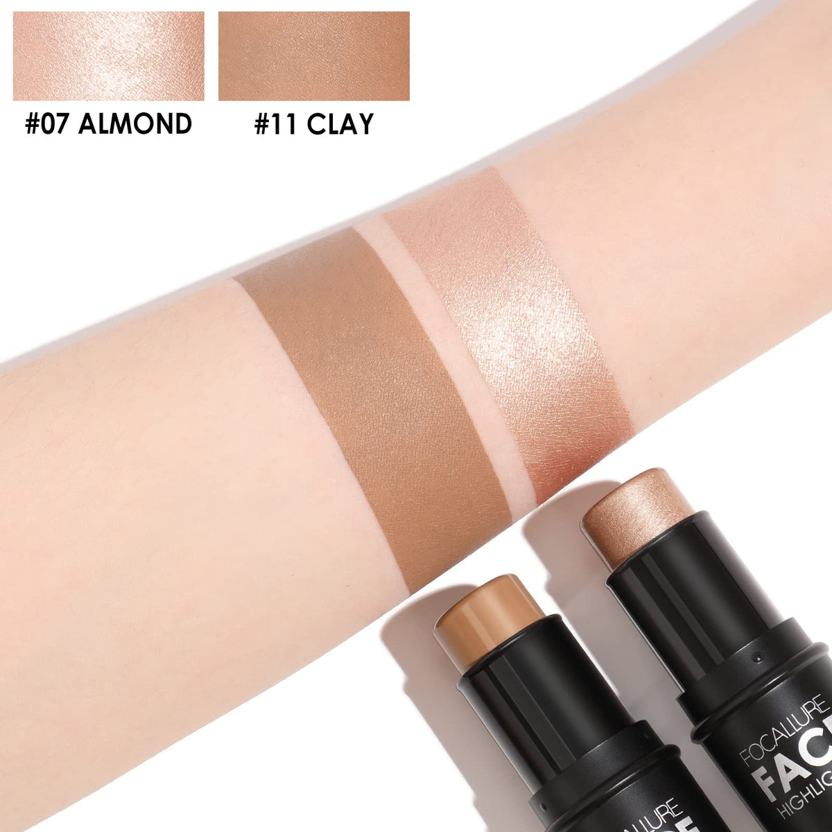 FOCALLURE highlighter shimmer close-up for luminous finish