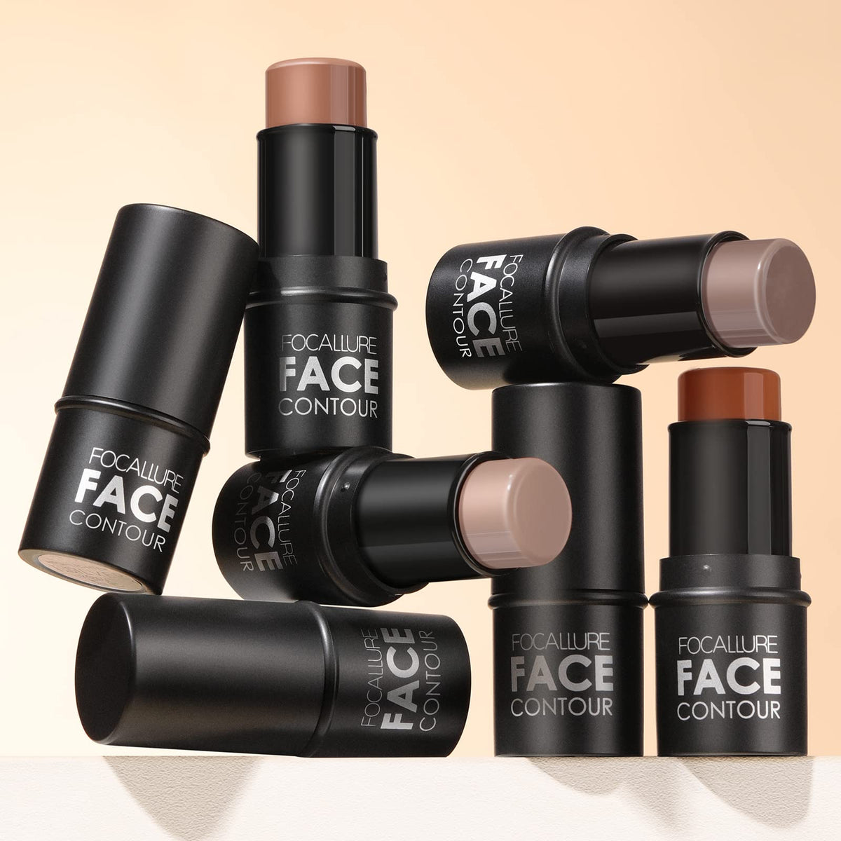 FOCALLURE contour stick on bathroom table lifestyle shows ready-to-use convenience