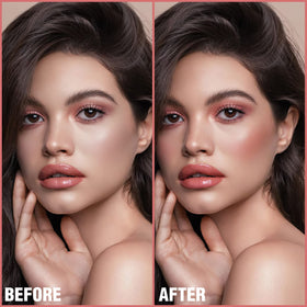 FOCALLURE Dark Rose applied on lips and eyelids showing cohesive monochrome look