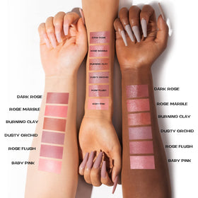FOCALLURE Dark Rose packaging label close-up showing ingredient claims and ethical benefits