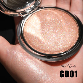 FOCALLURE swatch on skin demonstrating buildable glow and subtle luminous finish