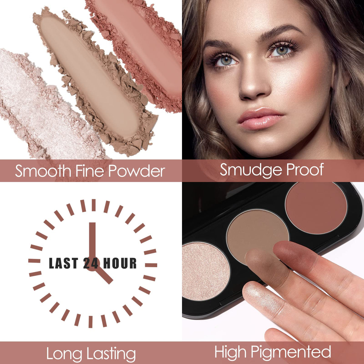 FOCALLURE highlighter shimmer closeup illustrating luminous finish for glow
