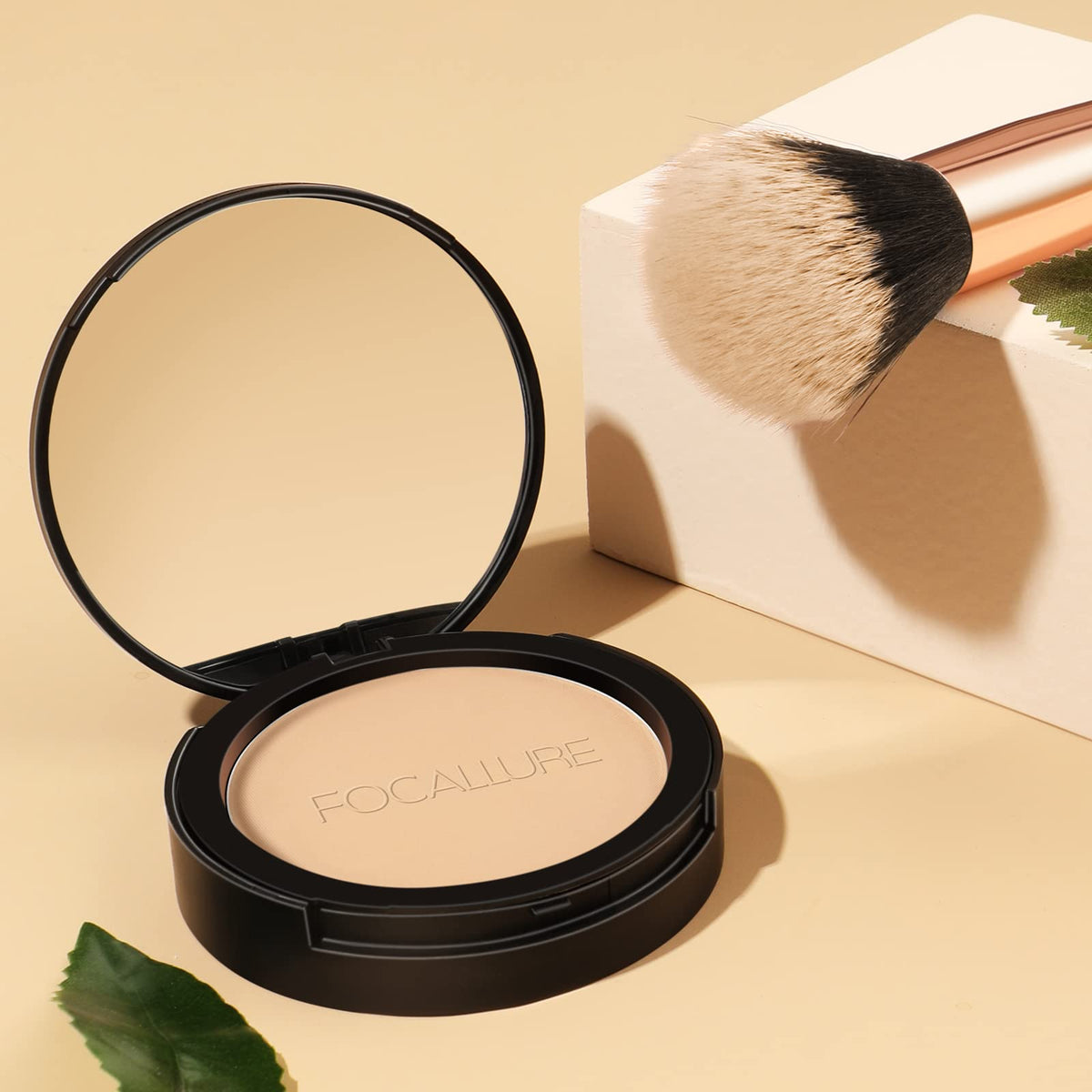 FOCALLURE compact inside a handbag for on-the-go oil control and refreshes