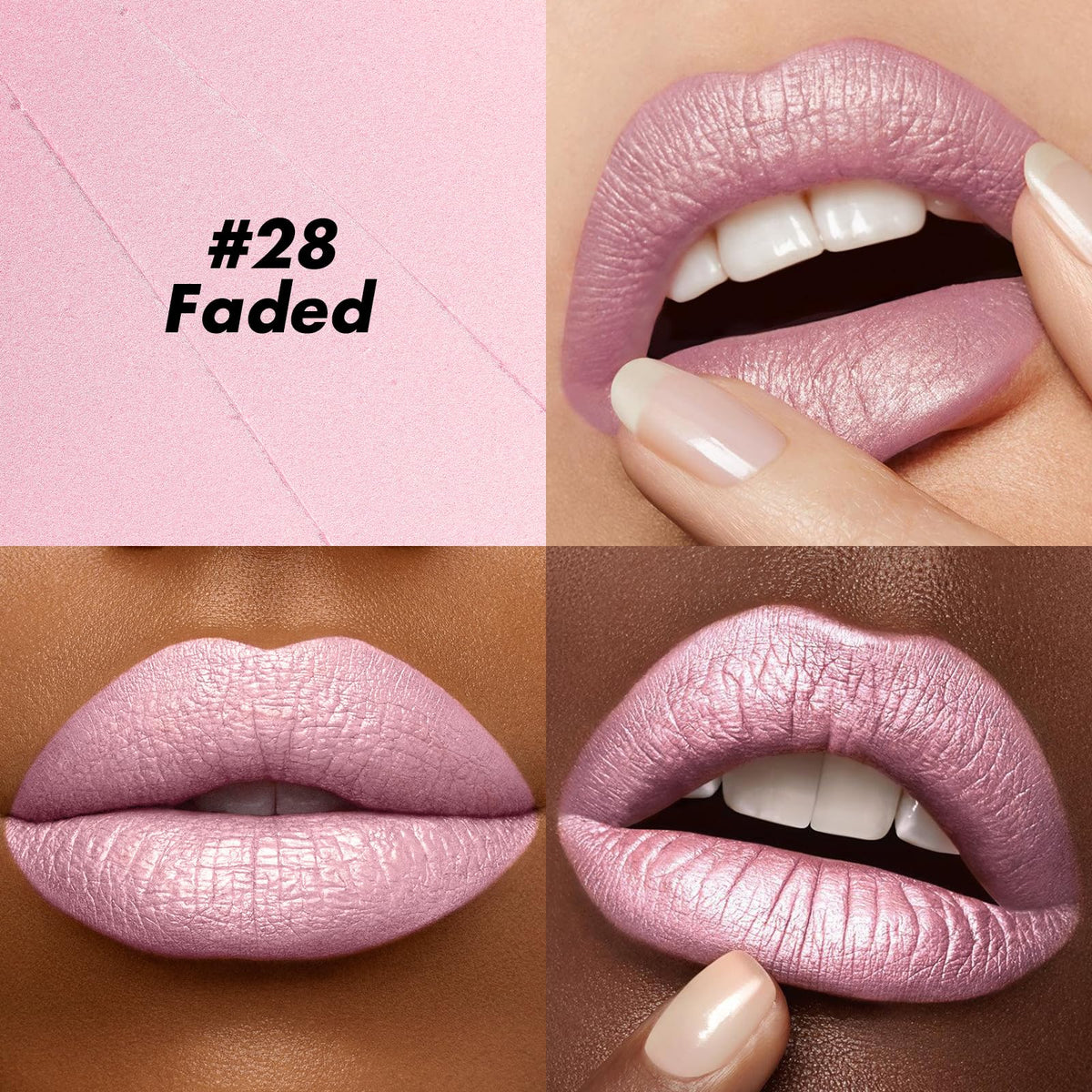 FOCALLURE lip crayon held in hand to show scale and travel-friendly size advantage
