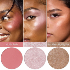 FOCALLURE close-up of powder texture highlighting smooth, micro-milled finish