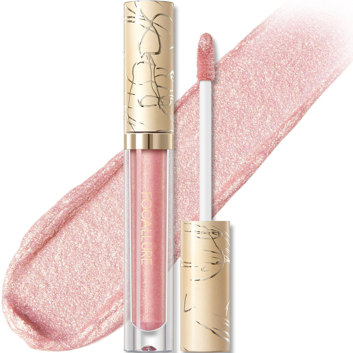 FOCALLURE PK03 front tube showing metallic pink finish for bold color