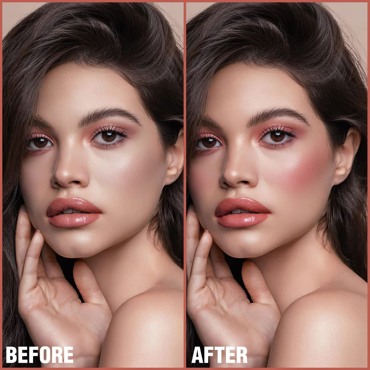 FOCALLURE Rose Marble swatches on arm showing buildable shades, customizable color benefit