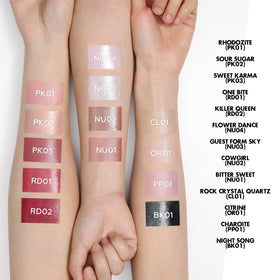 FOCALLURE Sour Sugar lifestyle scene as a back-to-school gift with radiant lips