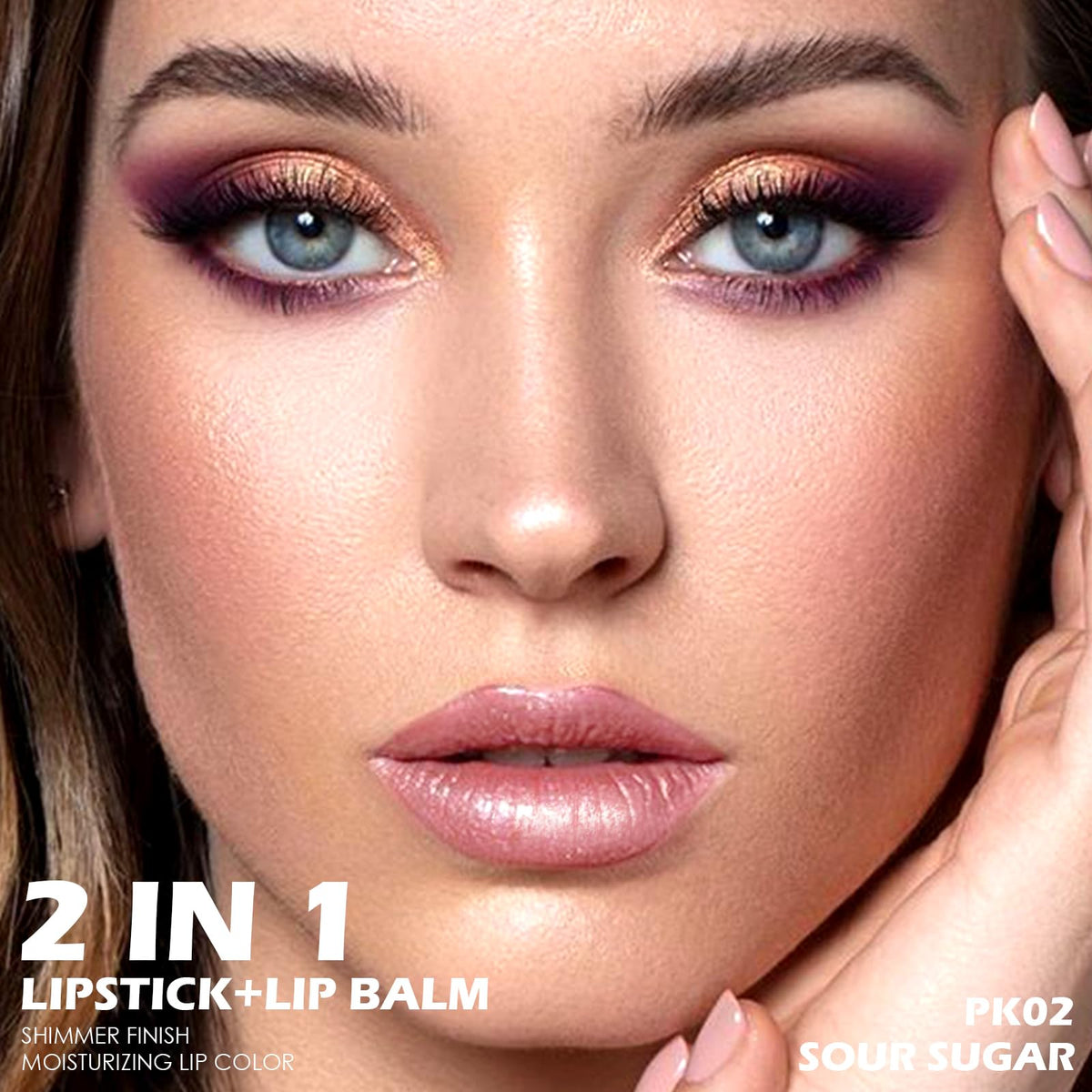 FOCALLURE Sour Sugar texture close-up highlighting smooth shimmer finish