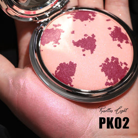 FOCALLURE swatched three shades on arm demonstrating blendable glow