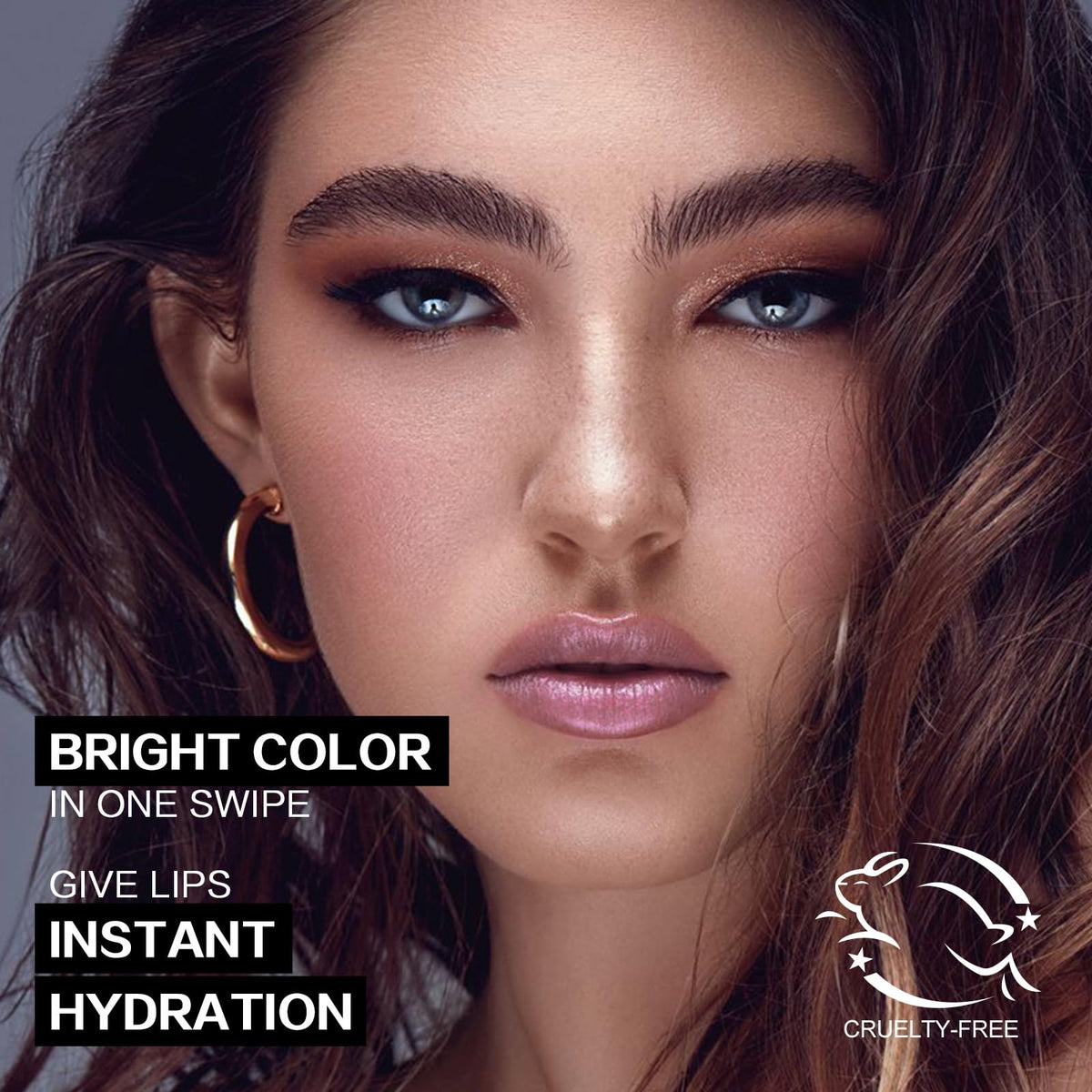 FOCALLURE close-up of lipstick texture revealing smooth glossy formula benefit