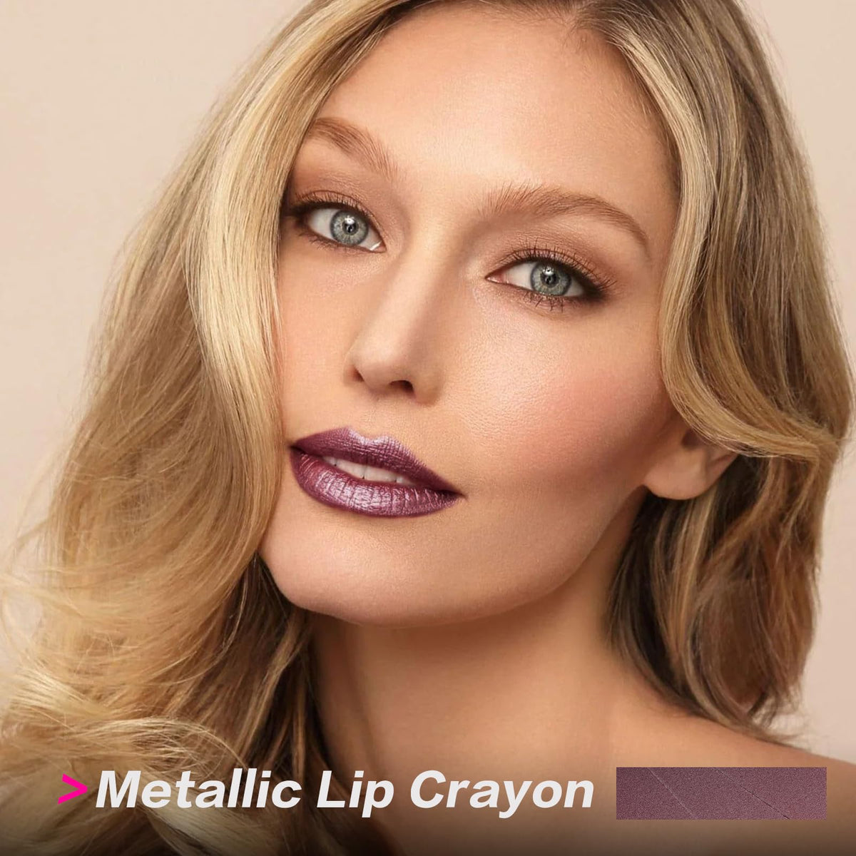 FOCALLURE lipstick tip close-up demonstrating smooth gliding applicator for precise lines