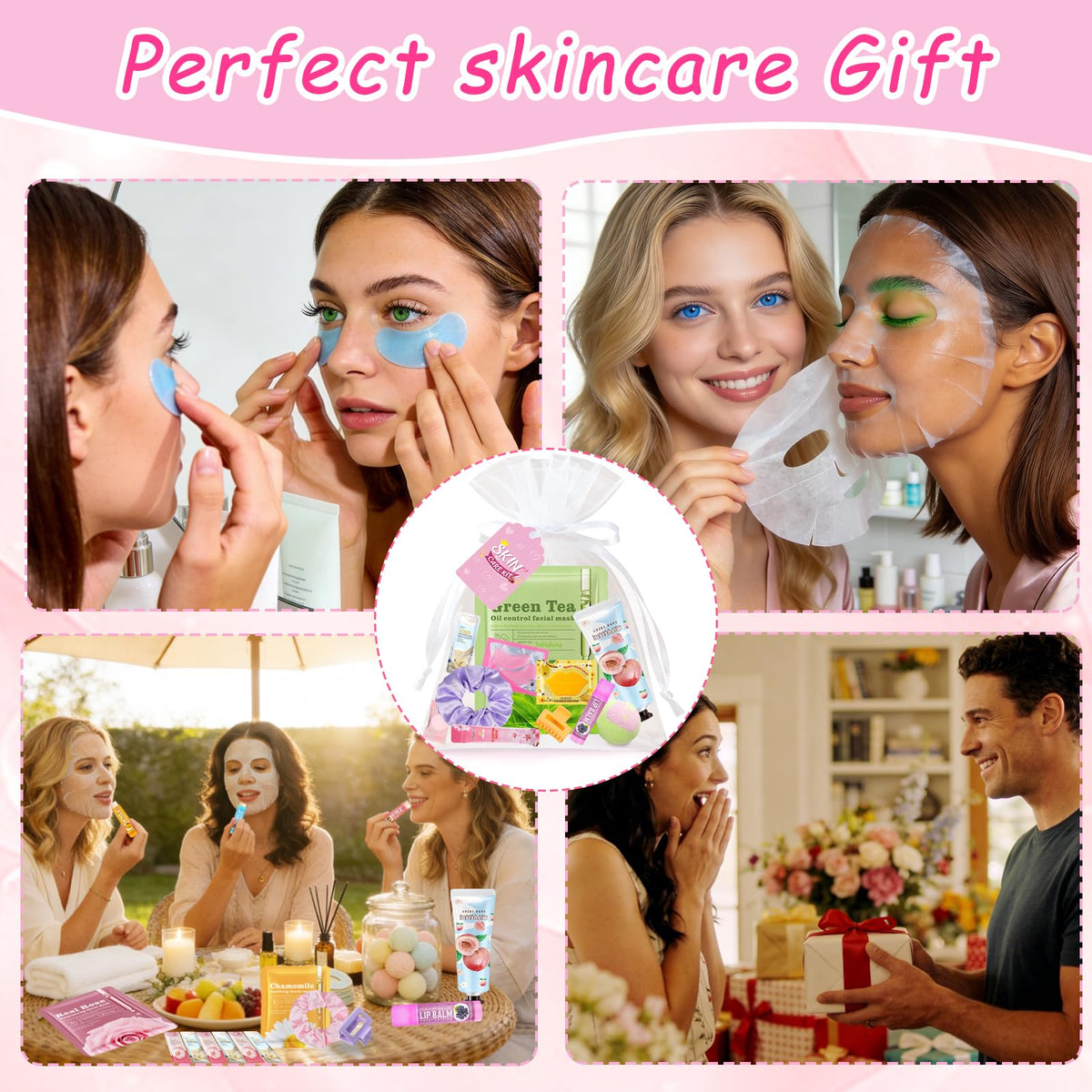 FOCone lip balm and under‑eye patches detail to nourish and revive lips and eyes