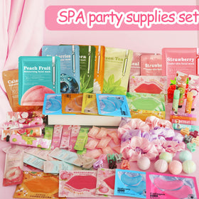 FOCone spa party spread on table creating a polished, calming event atmosphere