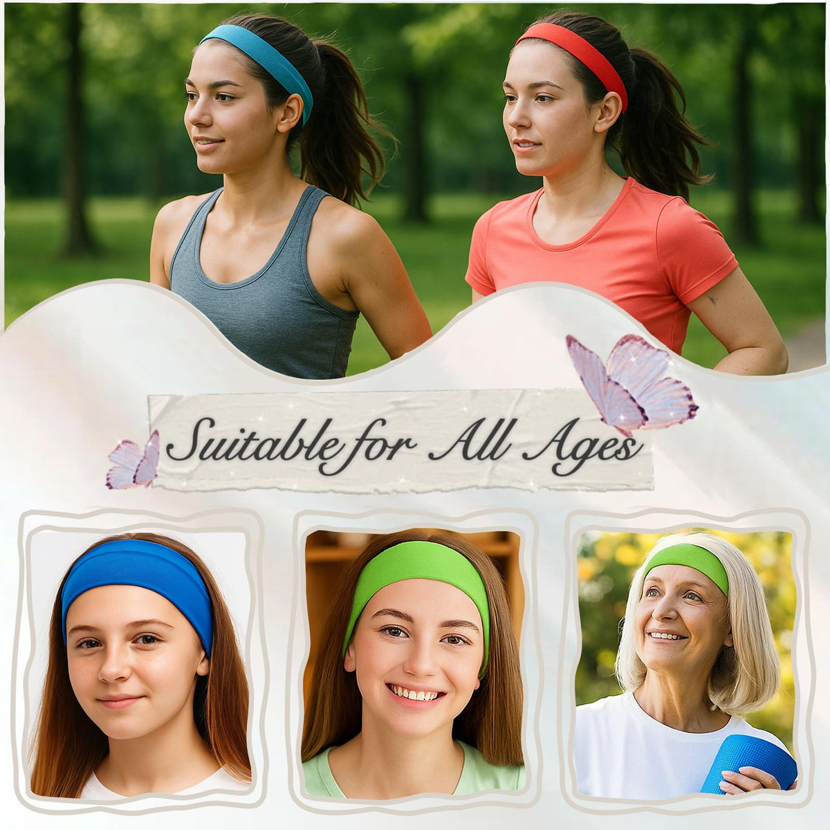 FODALUN worn while running demonstrating non-slip hold and dry comfort