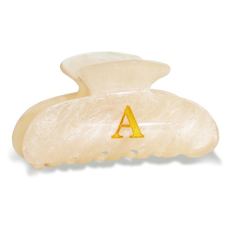 Fohufo letter A front view showing monogram and polished finish for stylish hold