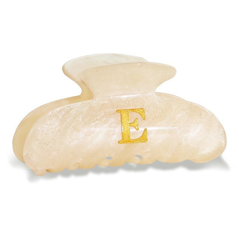 Fohufo Letter E front view showing monogram and secure hold benefit