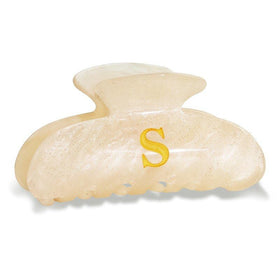 Fohufo letter S front view showing a glitter monogram and polished acrylic, stylish gift