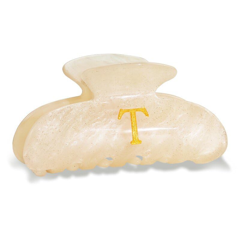 Fohufo letter T front view showing monogram elegance and secure hold
